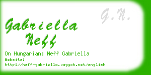 gabriella neff business card